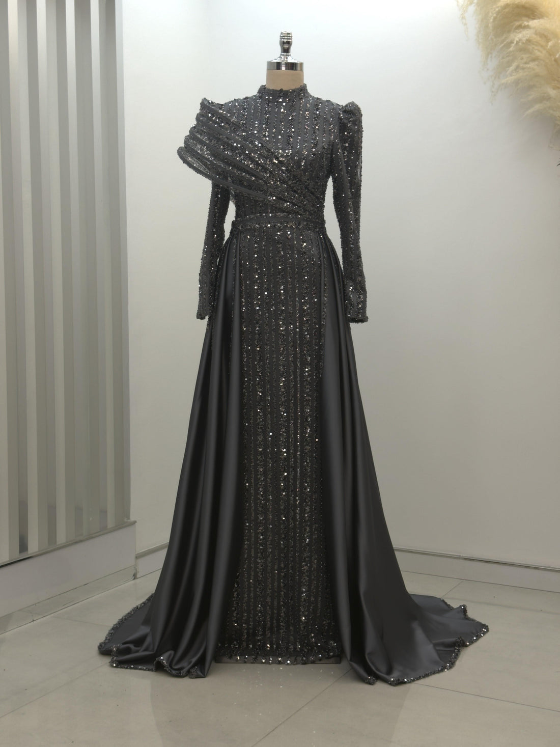 Elegance Evening Dress - Anthracite