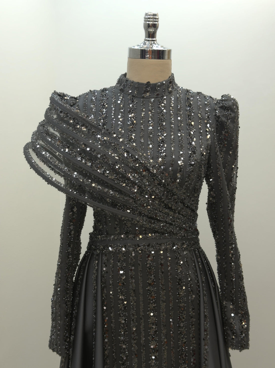 Elegance Evening Dress - Anthracite - view 2