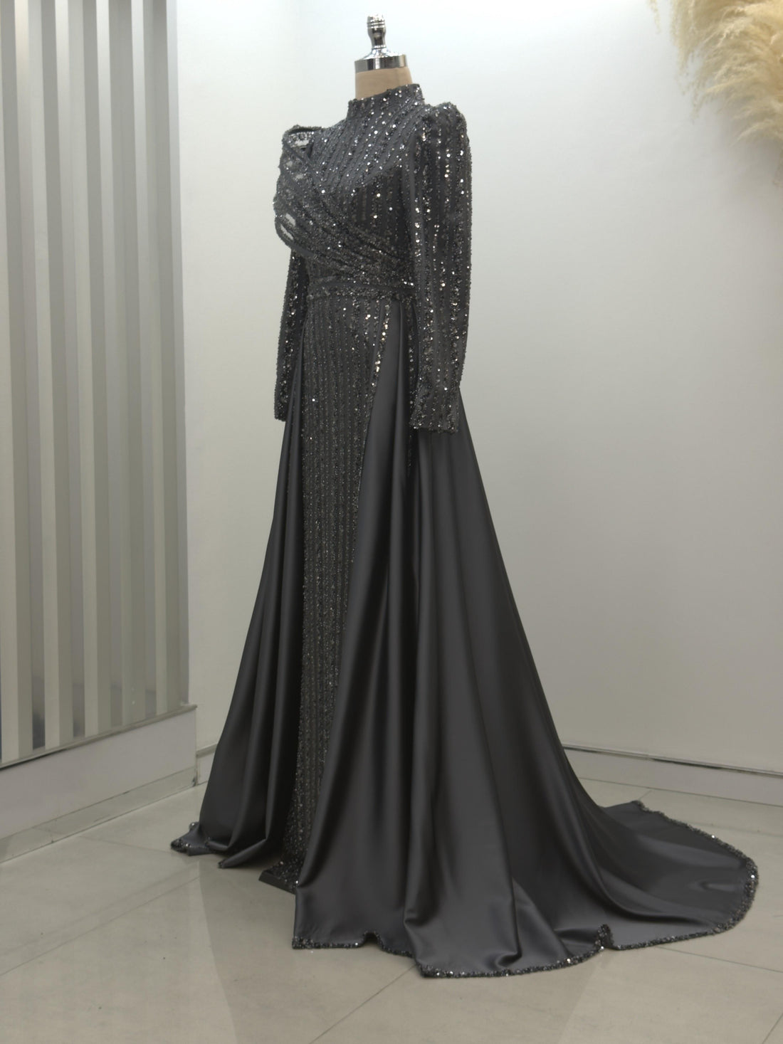 Elegance Evening Dress - Anthracite - view 3