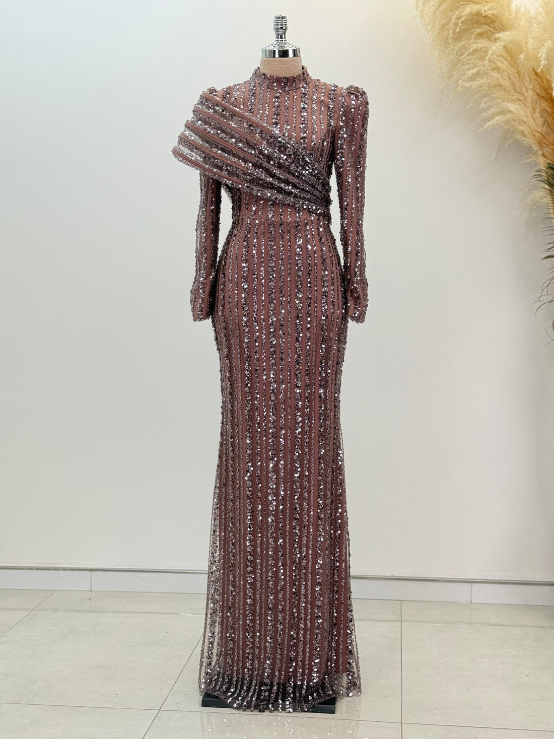 Elegance Evening Dress - Dusty Rose - view 4
