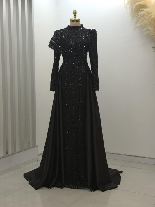 Elegance Evening Dress - Black