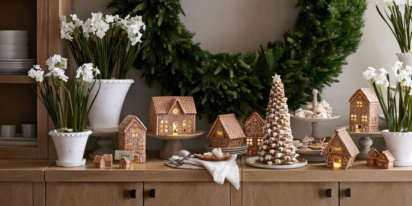 Pottery Barn Gingerbread Village Houses