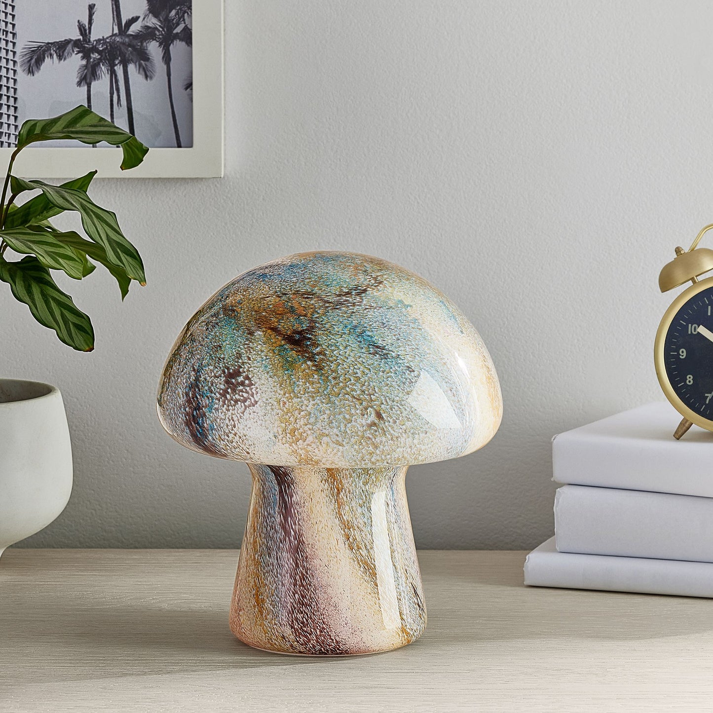 Pottery Barn Glass Mushroom Table Lamp