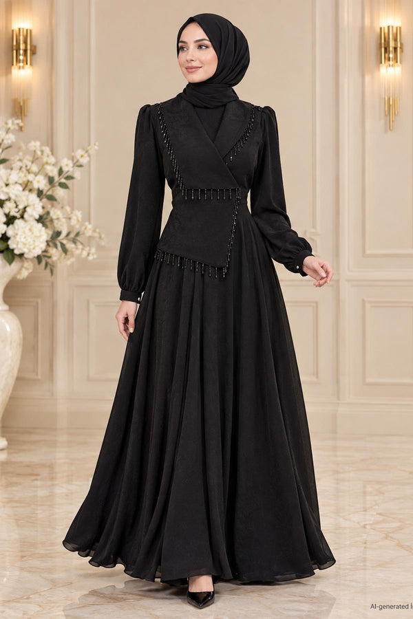 Haneen Dress in Black