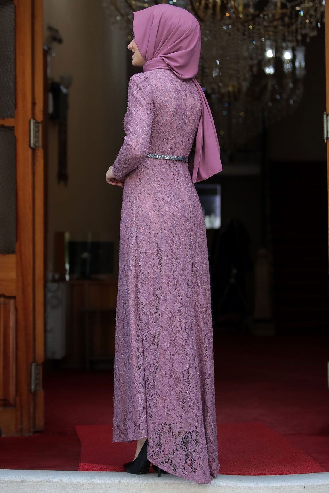 Hayal Modest Evening Dress - Lilac