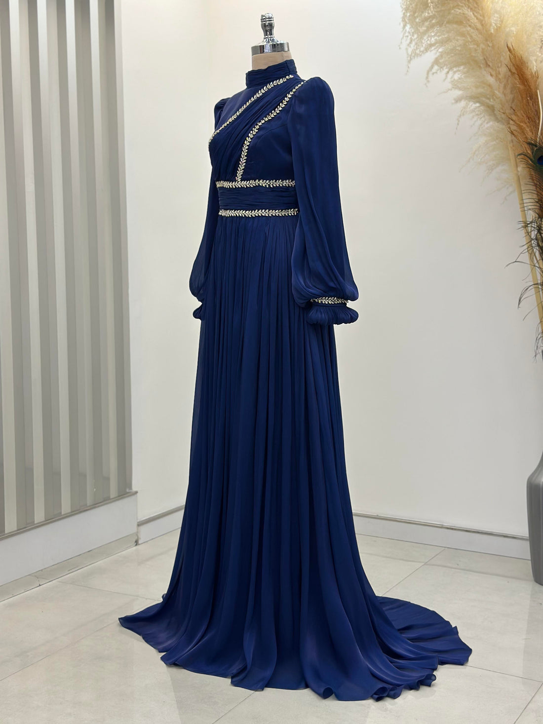 Hermonie Evening Dress - Navy - view 3