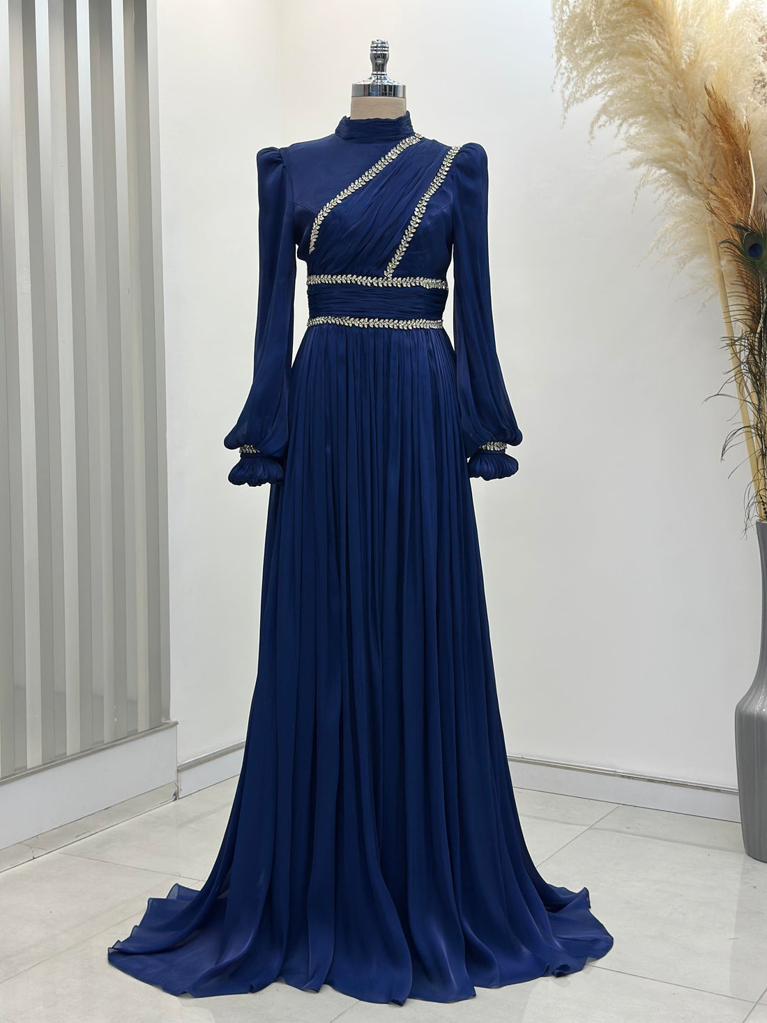 Hermonie Evening Dress - Navy