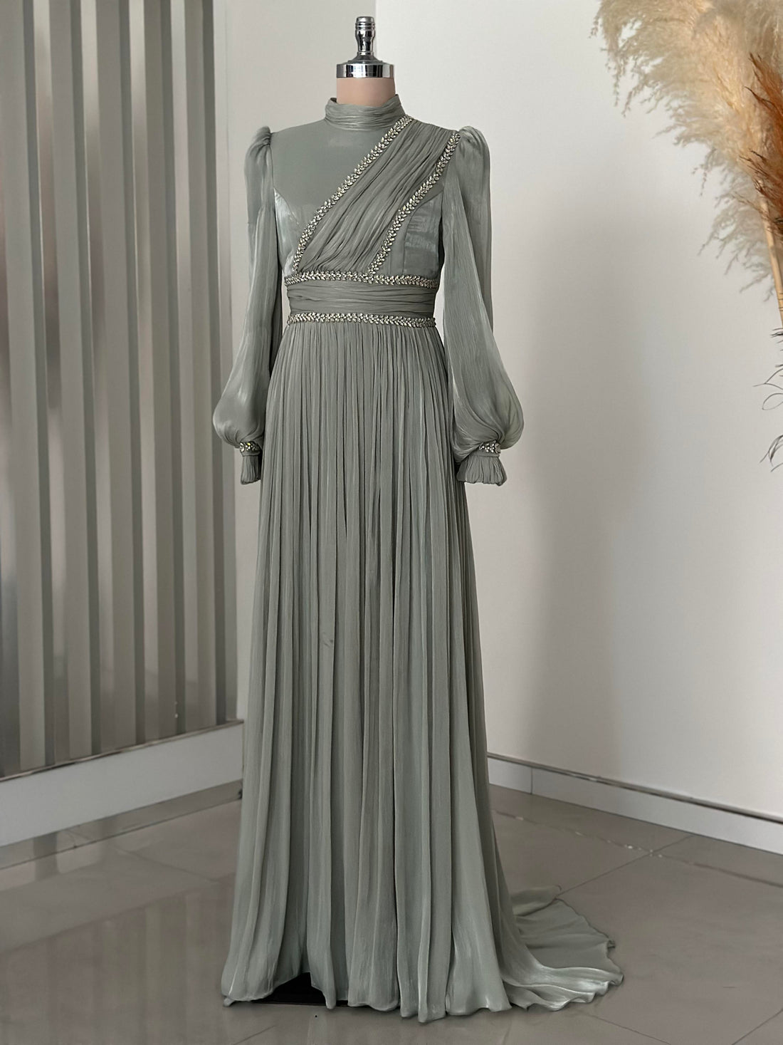Hermonie Evening Dress - Mint