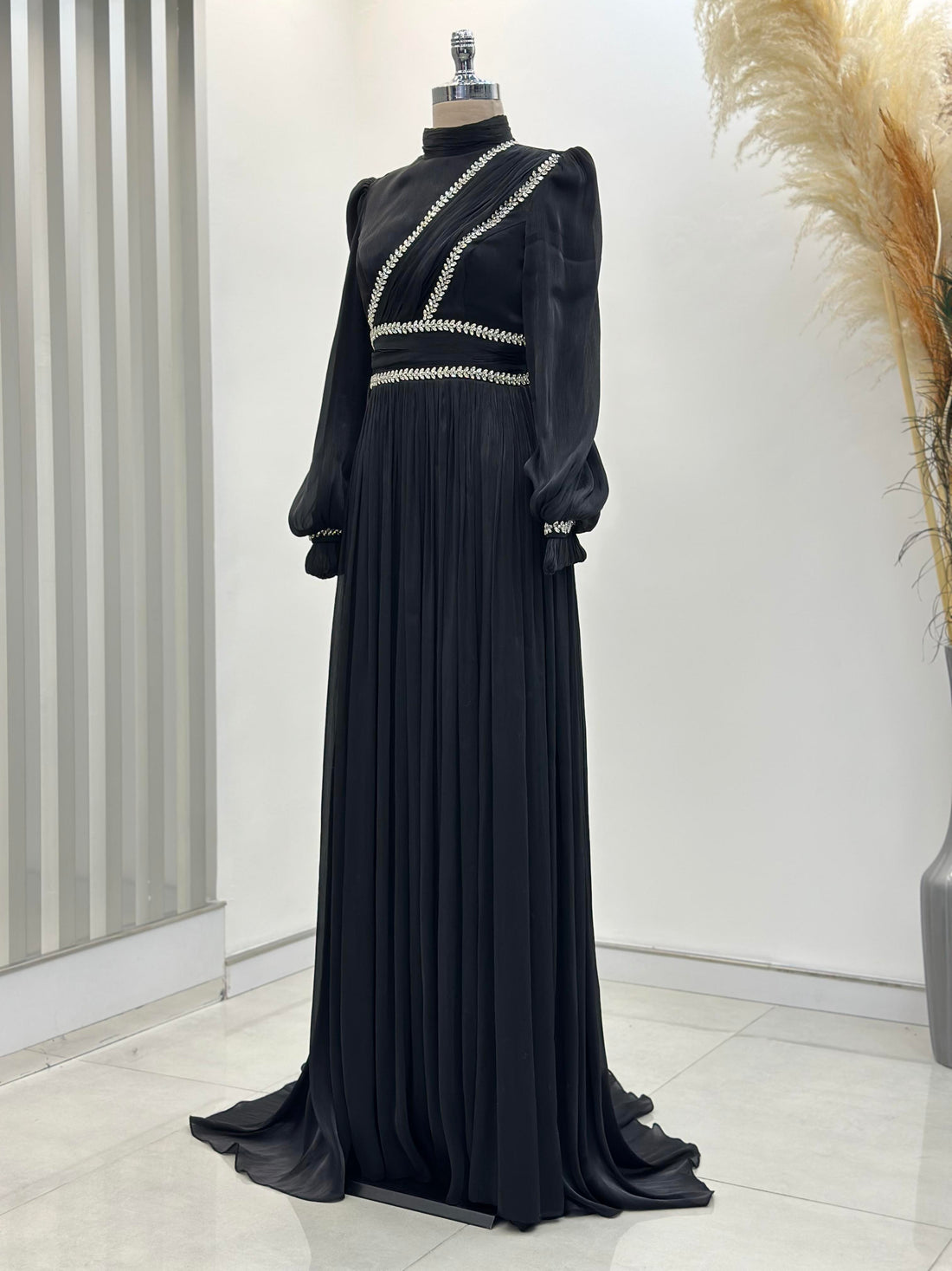 Hermonie Evening Dress - Black - view 3
