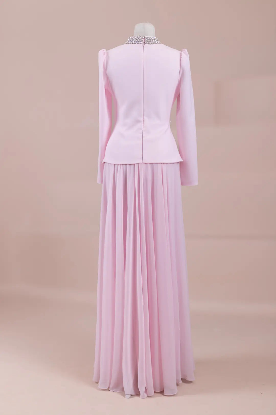 Regina Modest Evening Gown - Pink
