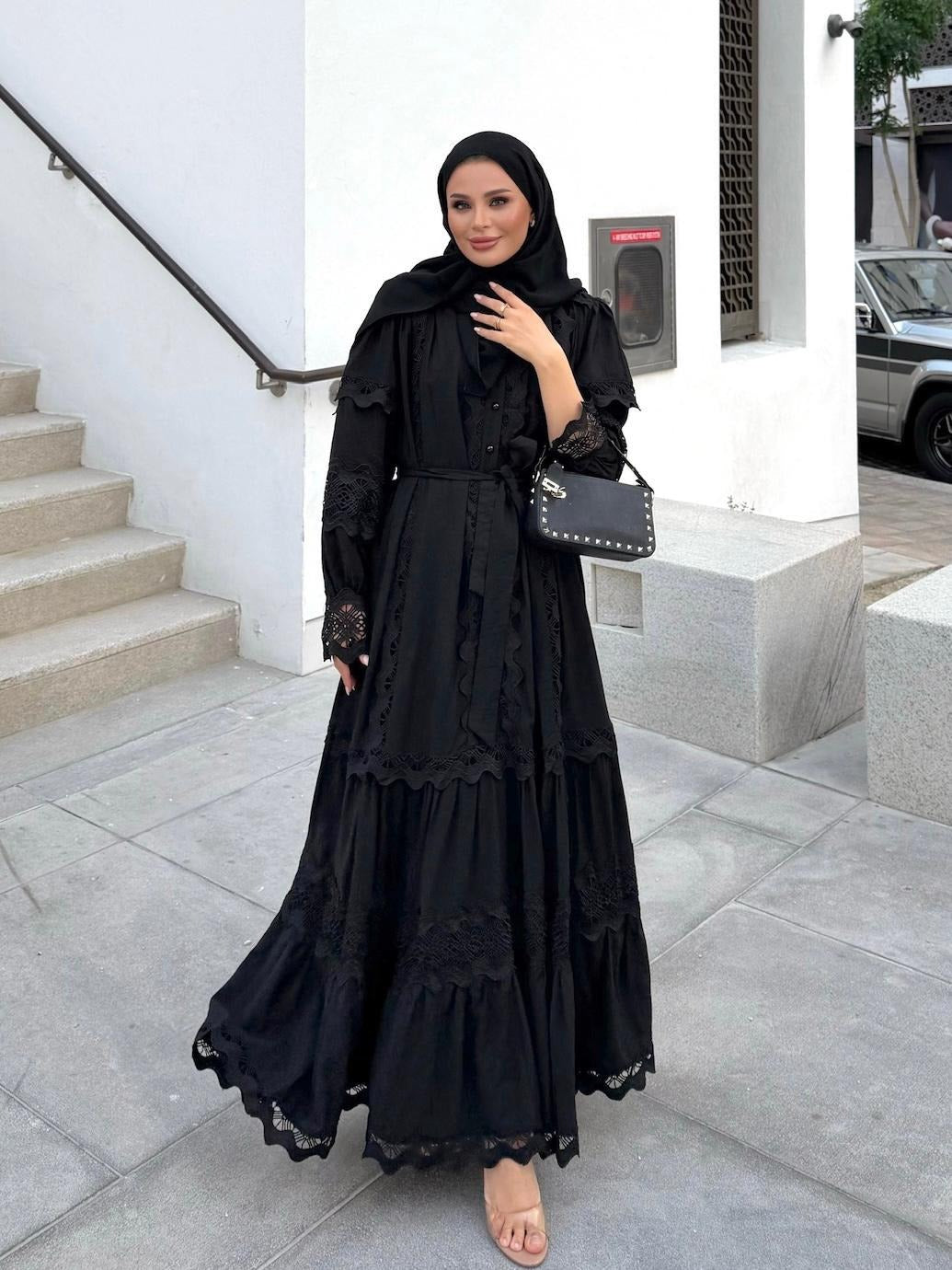 Elegant Black Lace Dress