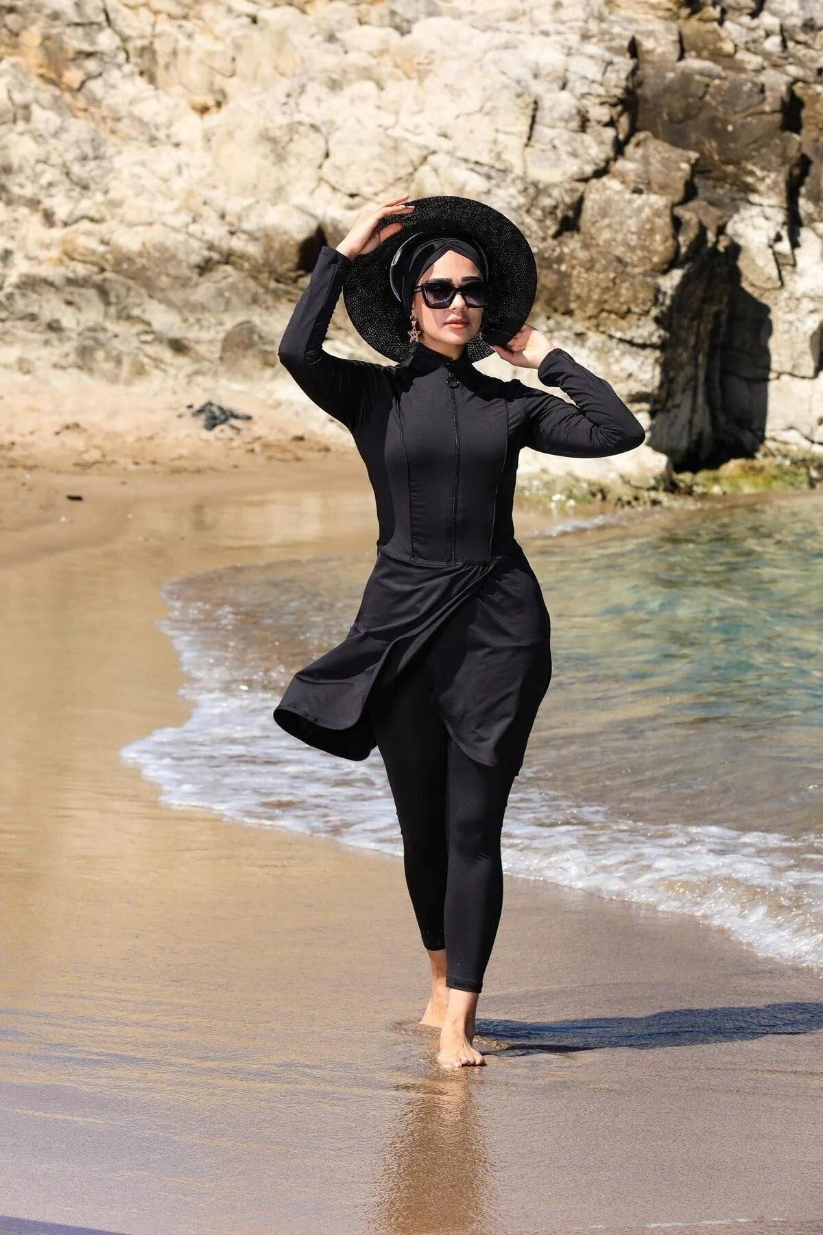 Pareo Style Full Coverage Burkini - 3 Piece Modest Swimsuit