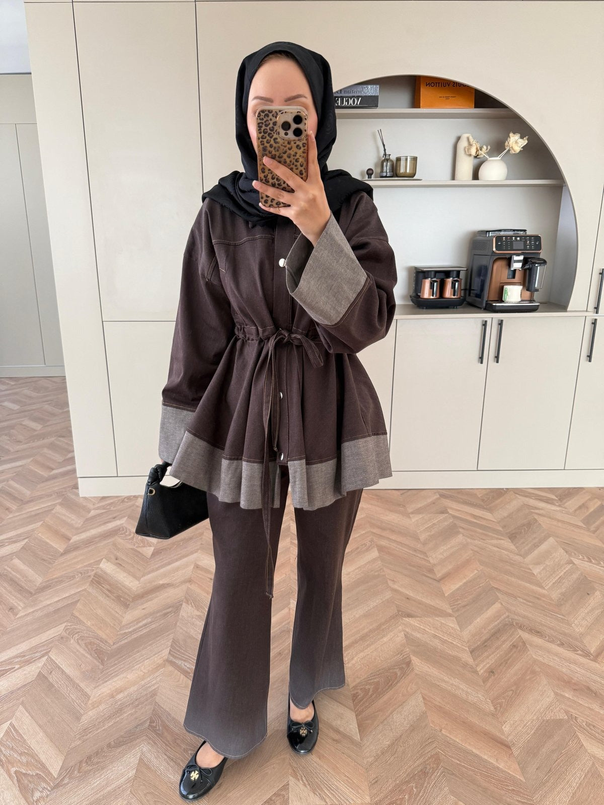 Beige Gisa Two-Piece Set