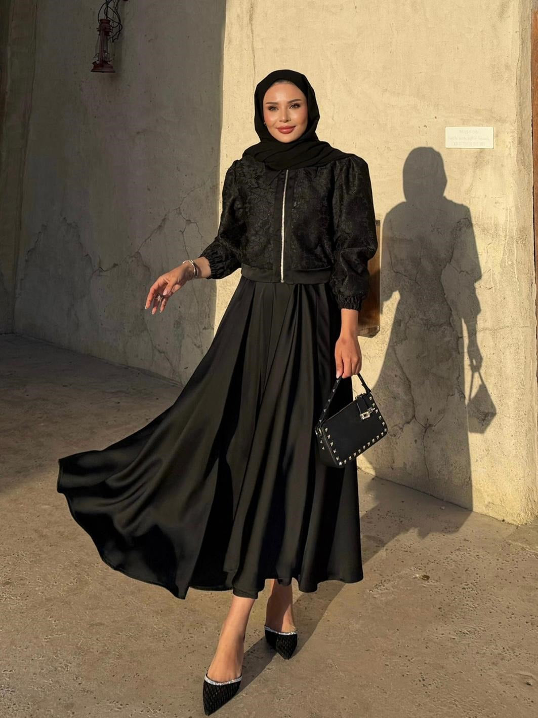 Rosie Skirt Set- Black