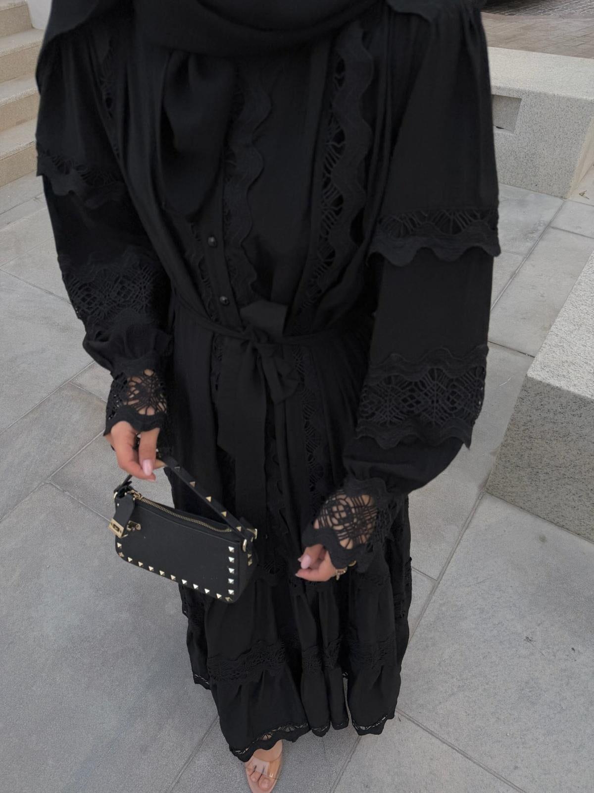 Elegant Black Lace Dress