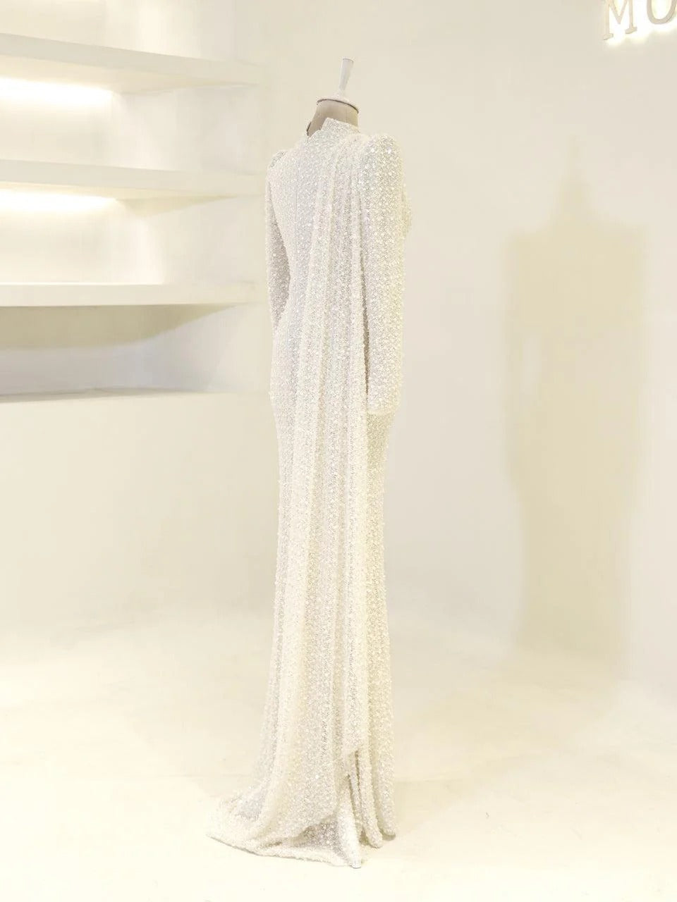 Lujain Evening Dress - White