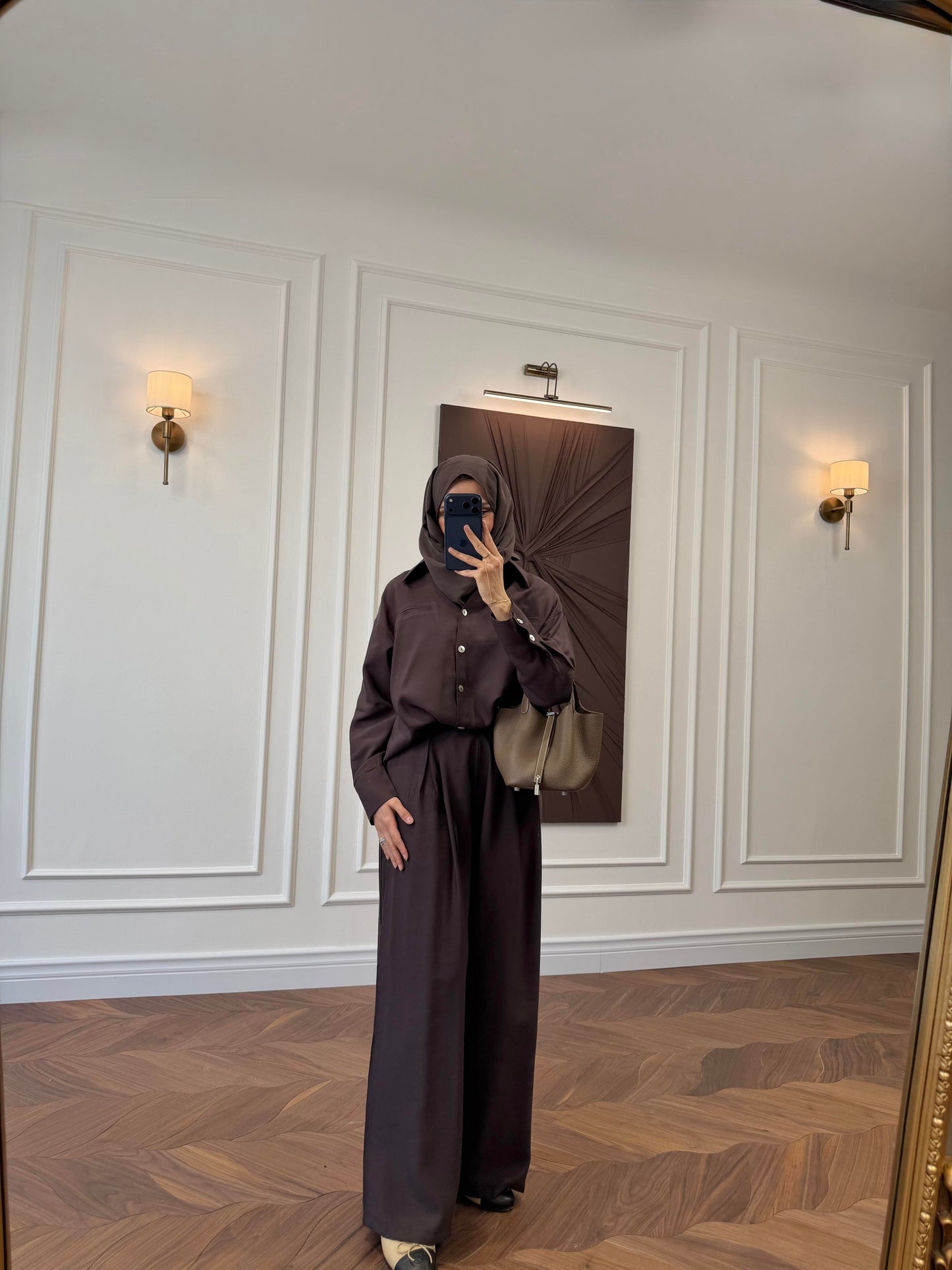 Armonia Two-Piece Set - Coffee Brown