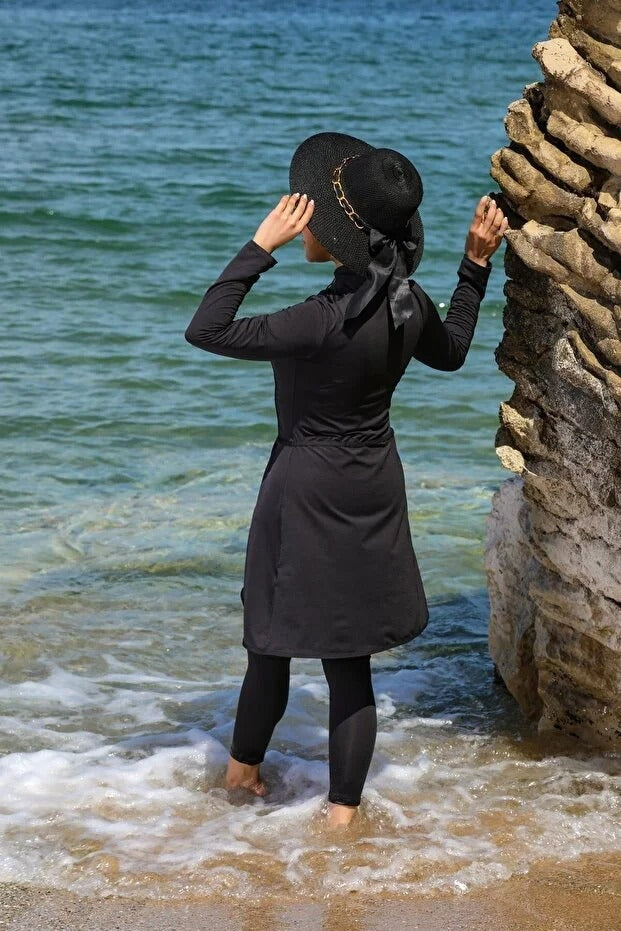 Pareo Style Full Coverage Burkini - 3 Piece Modest Swimsuit