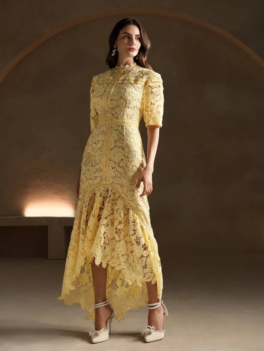 Soluble Lace Mermaid Maxi Dress