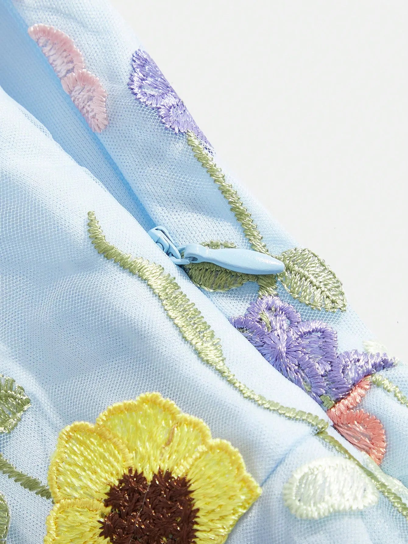 Elegant 3D Floral Embroidered Slip Maxi Dress