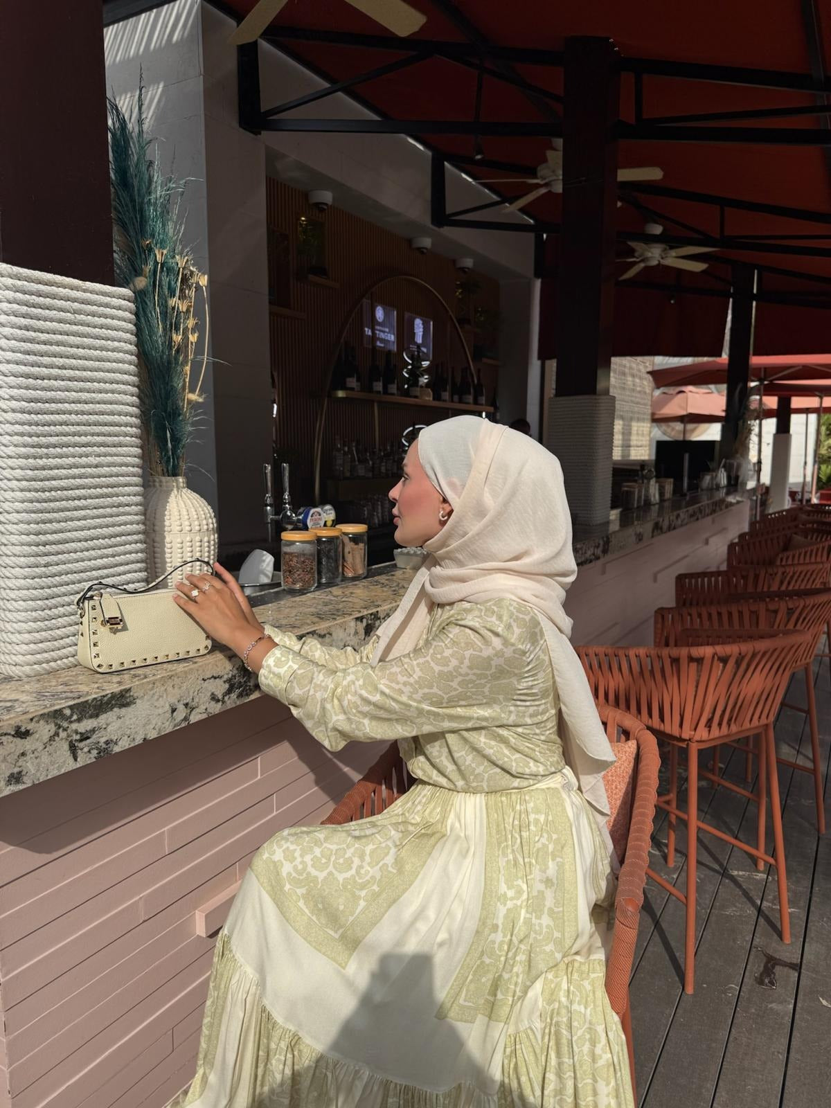 Lightweight Ethnic Shirt and Skirt Co-Ord in Yellow