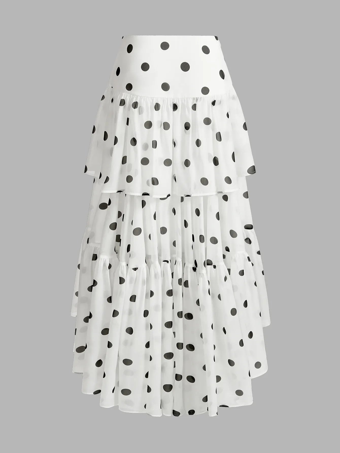 Ruffle Polka Dot Half‑Skirt