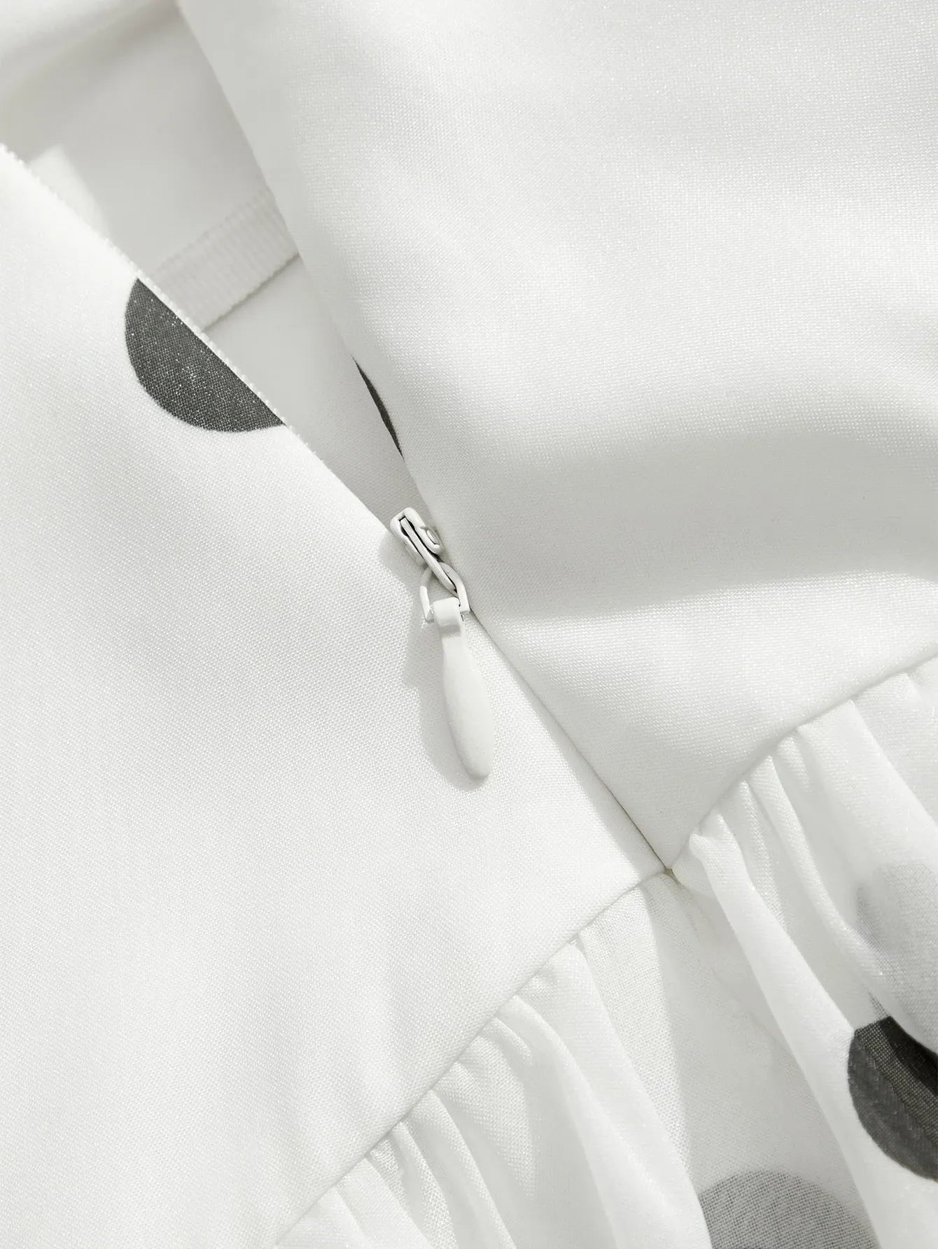 Ruffle Polka Dot Half‑Skirt