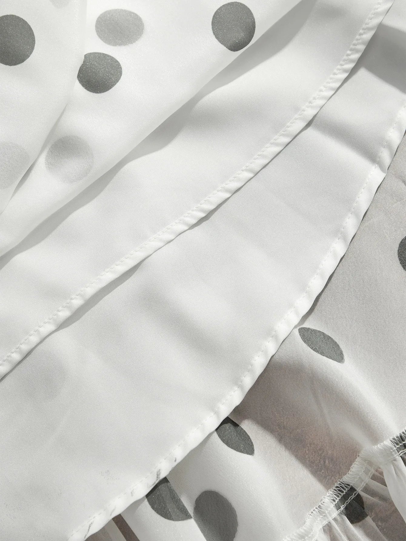 Ruffle Polka Dot Half‑Skirt