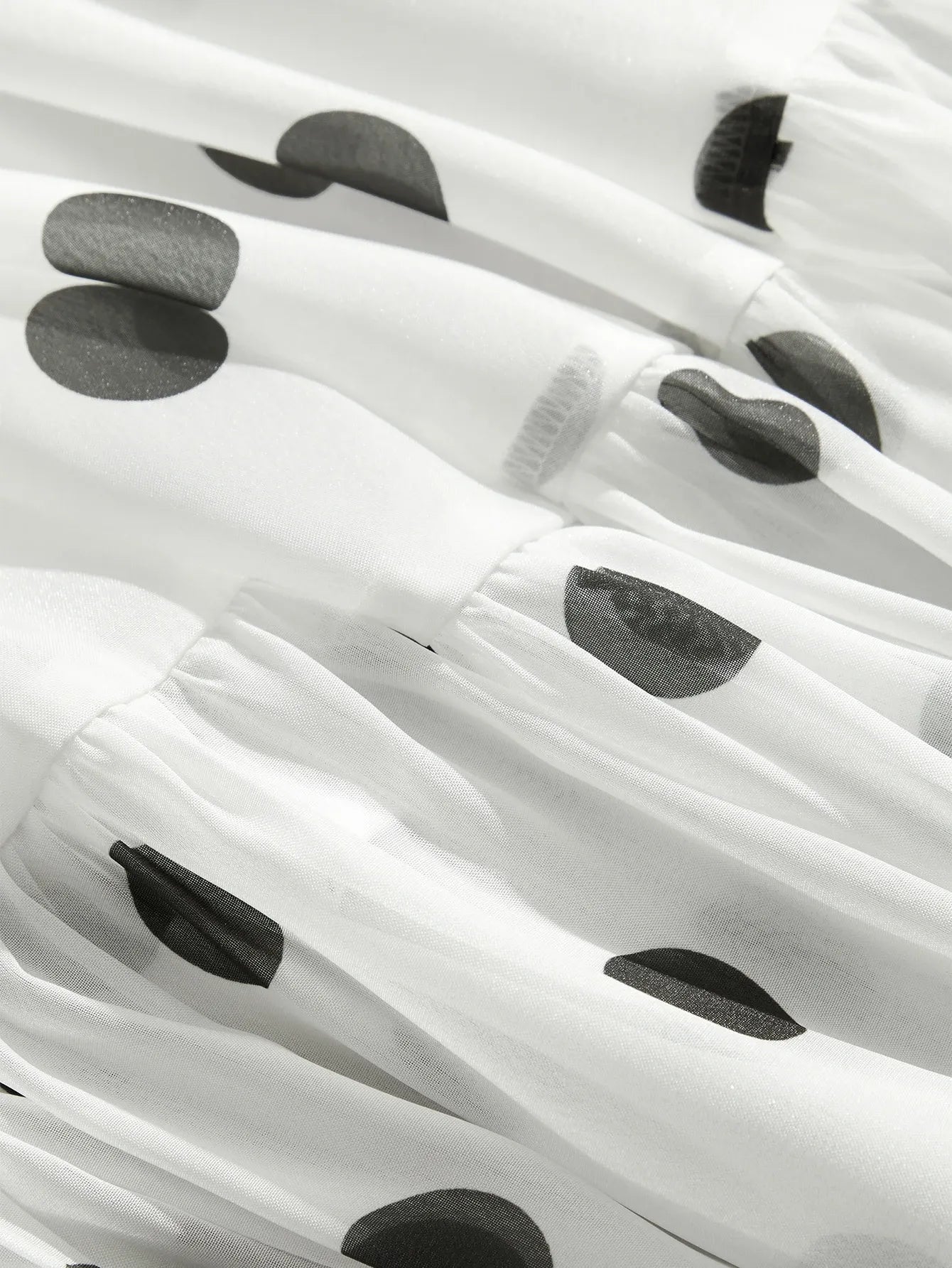 Ruffle Polka Dot Half‑Skirt