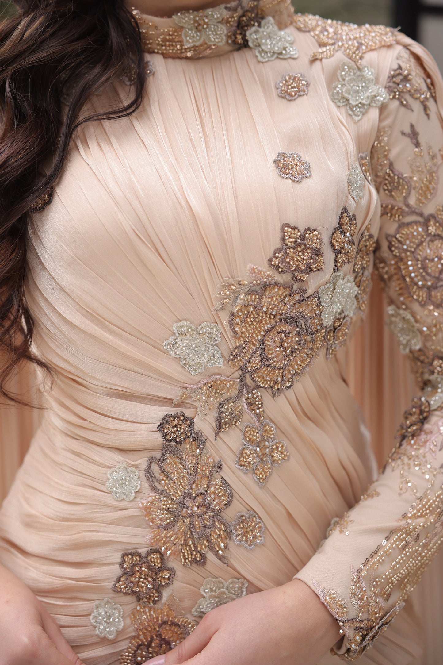 Venus Powder Evening Gown - Gold