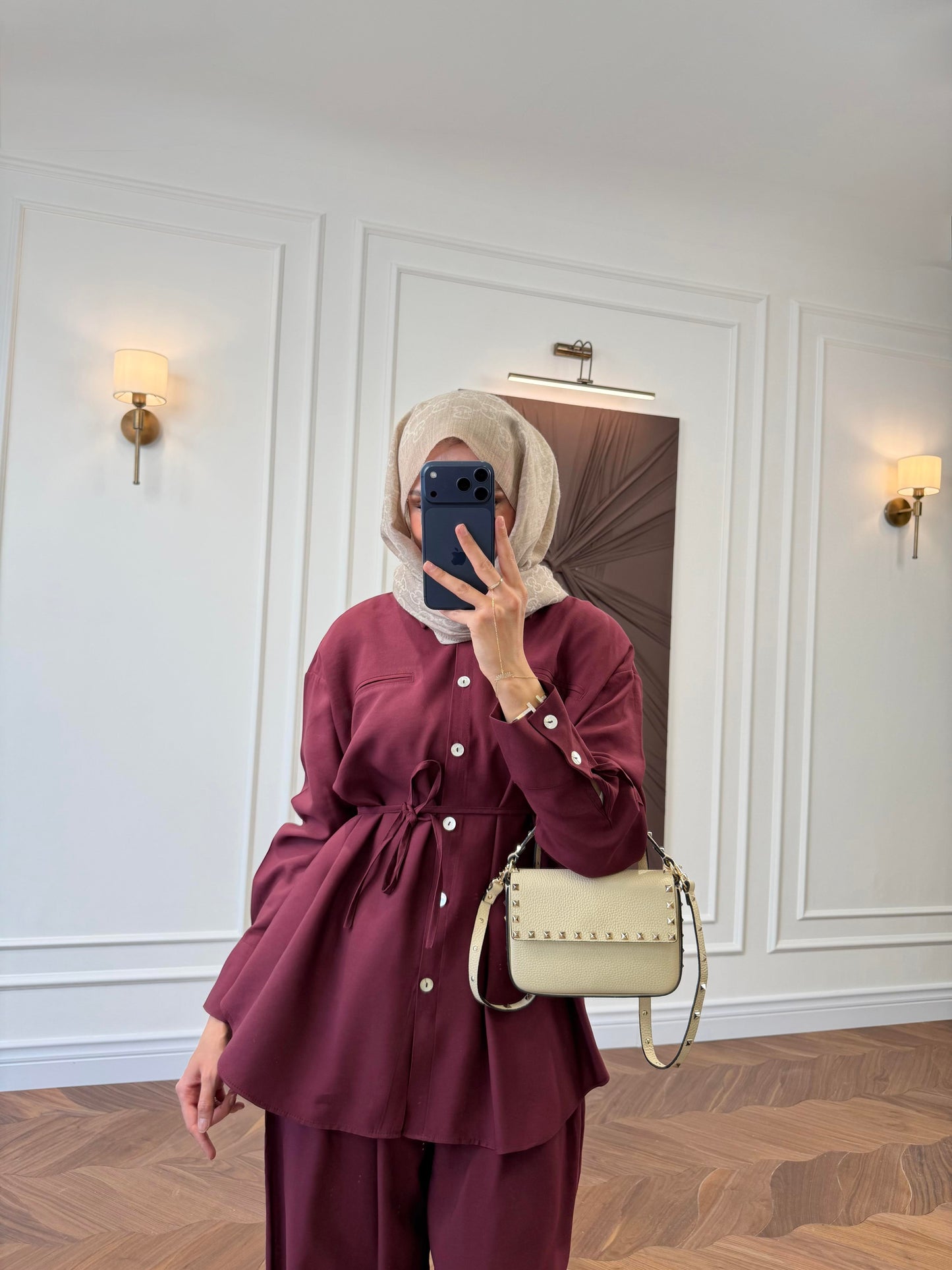 Armonia Two-Piece Set - Burgundy