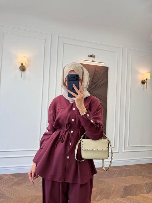 Armonia Two-Piece Set - Burgundy