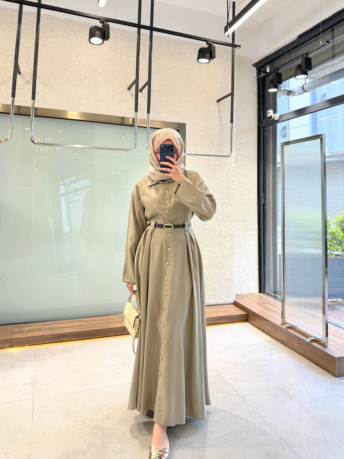 Premium Tencel™ Dress - Khaki