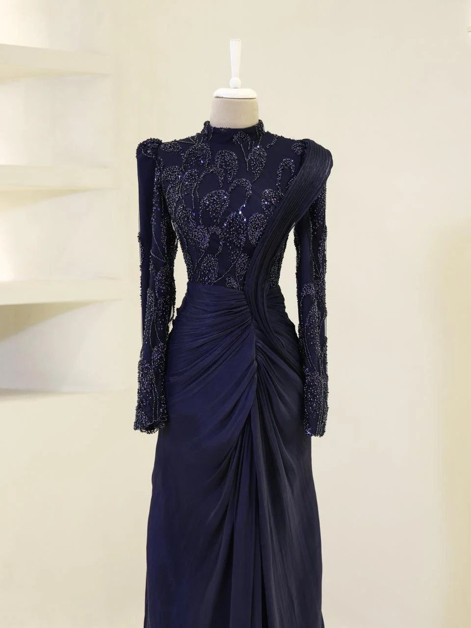 Couture Samira Evening Dress - Navy
