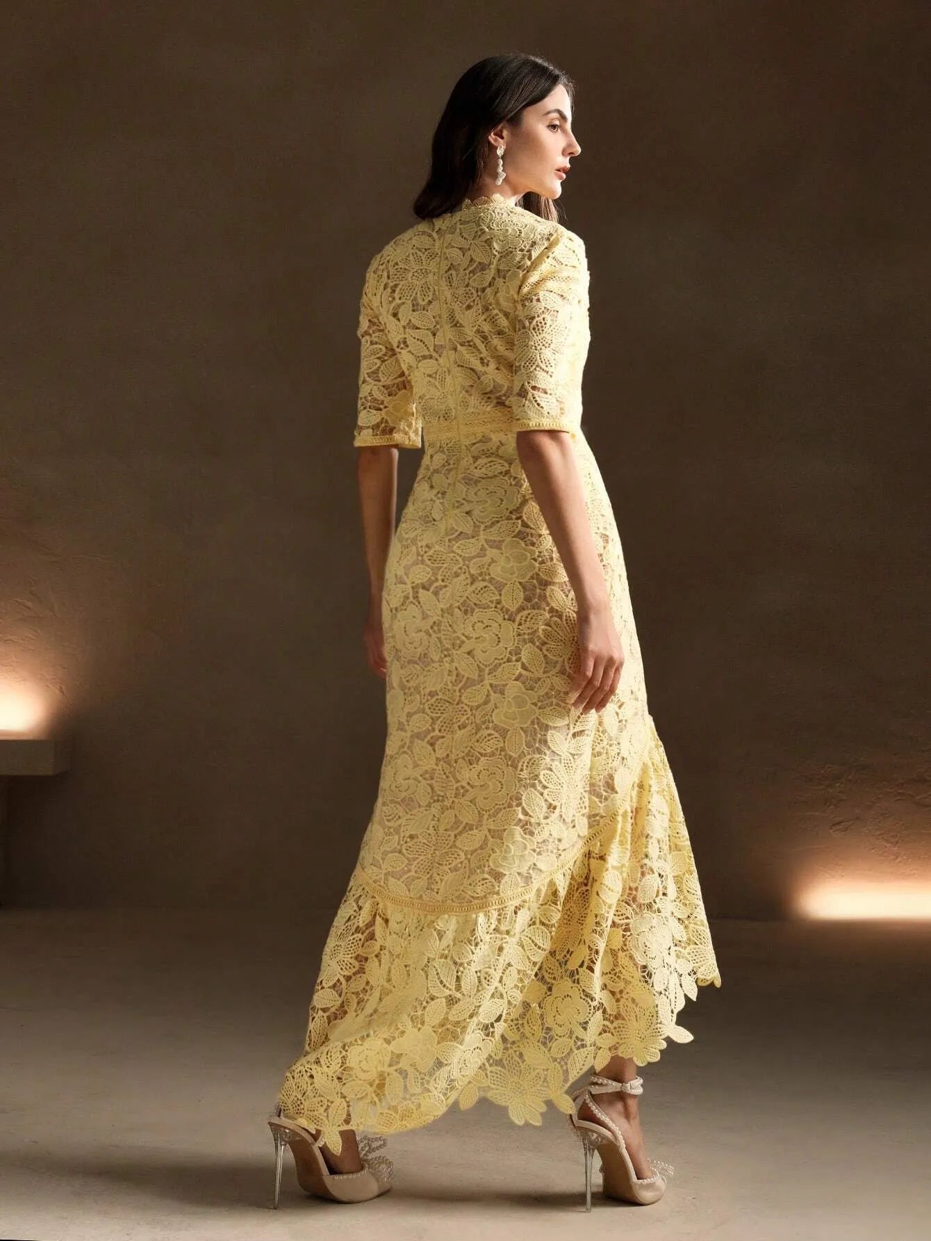 Soluble Lace Mermaid Maxi Dress