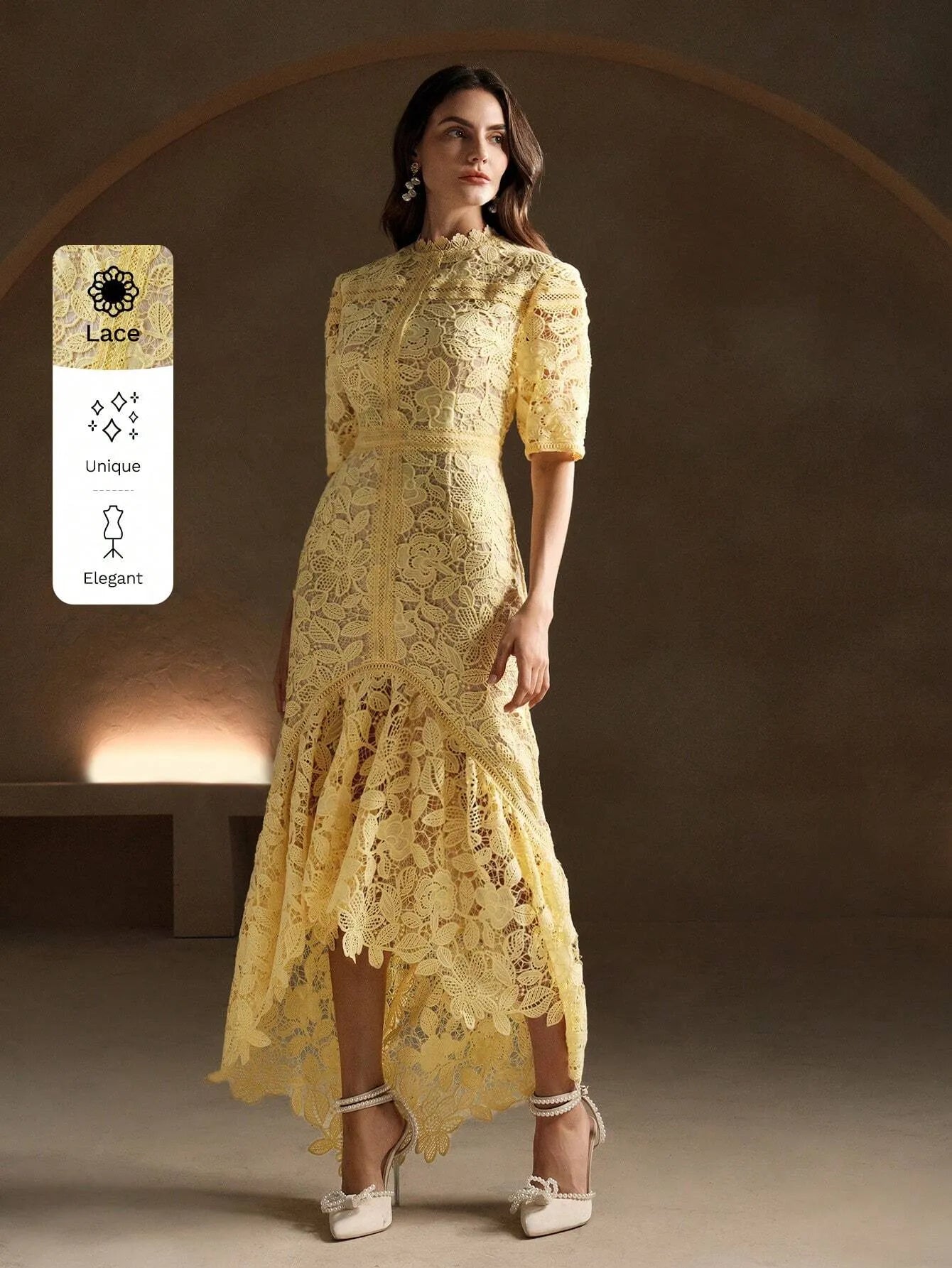 Soluble Lace Mermaid Maxi Dress