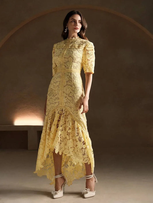 Soluble Lace Mermaid Maxi Dress