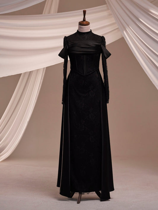 Dante Black Evening Gown