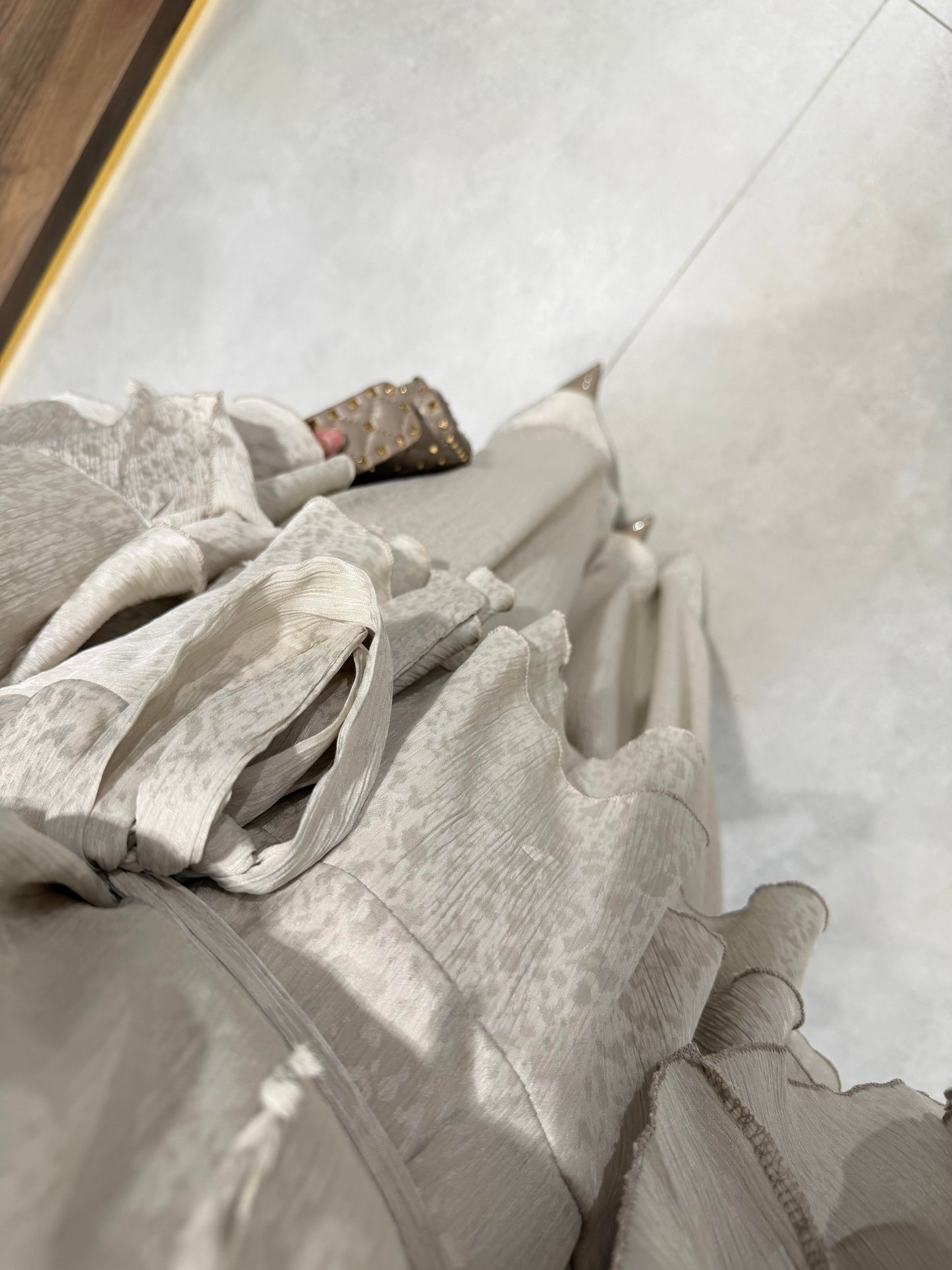 Chiffon Pants Set – Beige