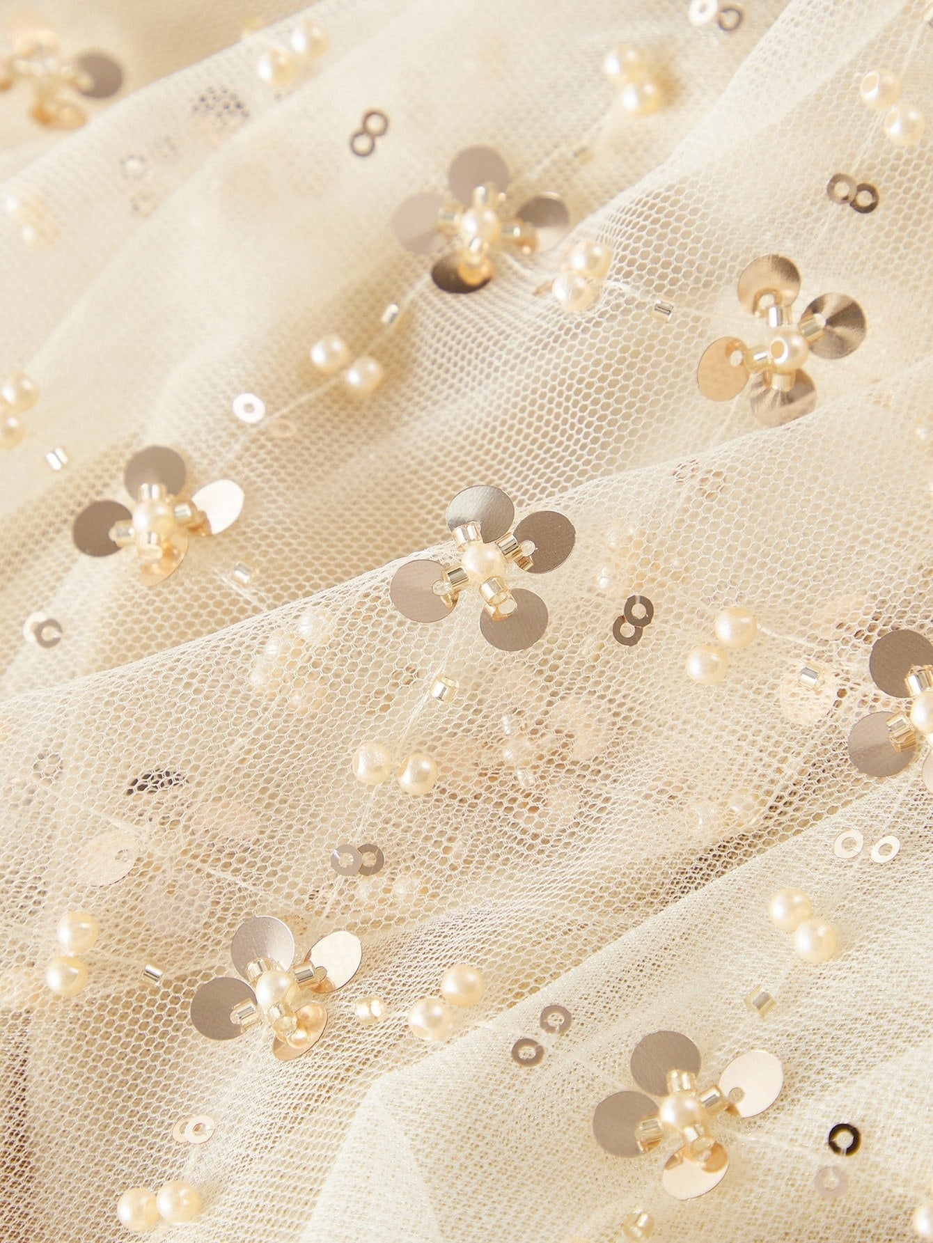 Soiré Mesh & Sequin Overlay Cocktail Dress with Bow Waist