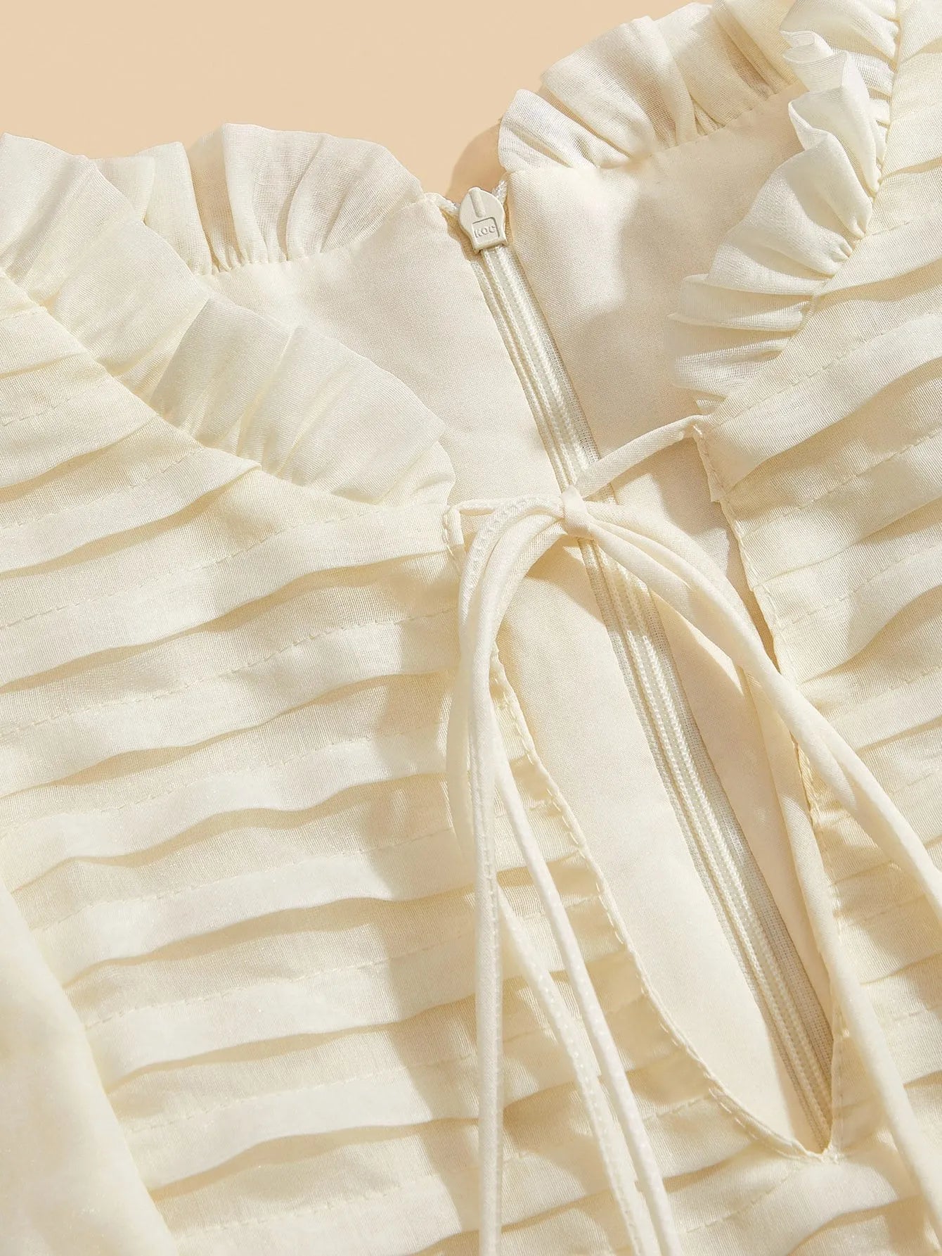 Elaire Elegant Ruched‑Hem Party Dress