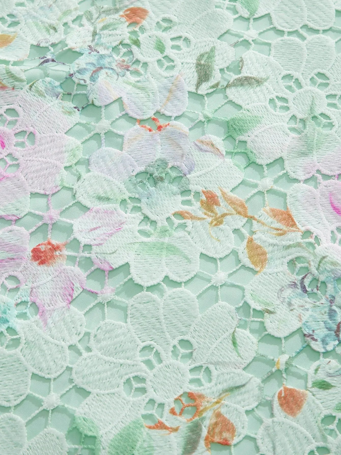 Elegant Lace Hollow Ruched Fishtail Hem Skirt