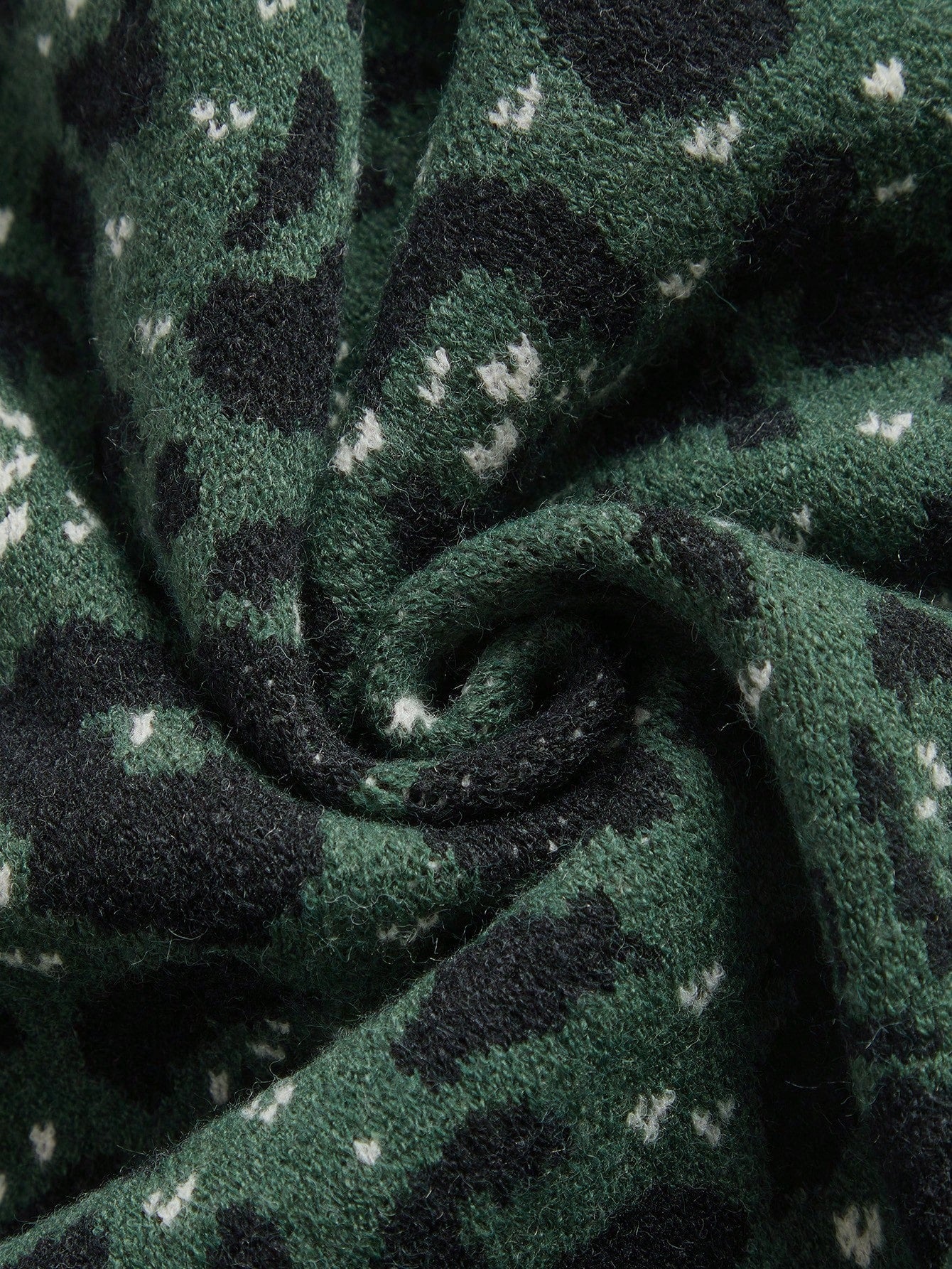 Vintage Leopard Print Knitted Cardigan With Bow Tie And Rhinestone Decor