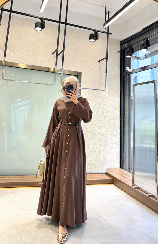Premium Tencel™ Dress - Brown