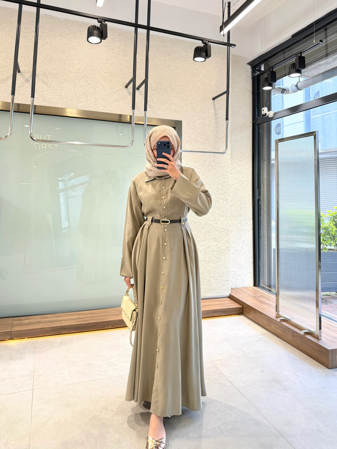 Premium Tencel™ Dress - Khaki