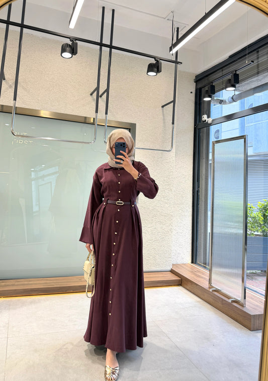 Premium Tencel™ Dress - Burgundy
