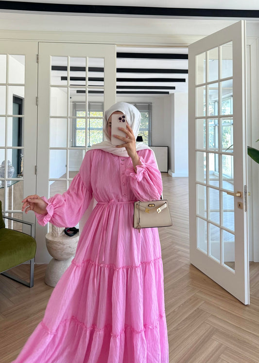 Lightweight Maxi Dress- Pink