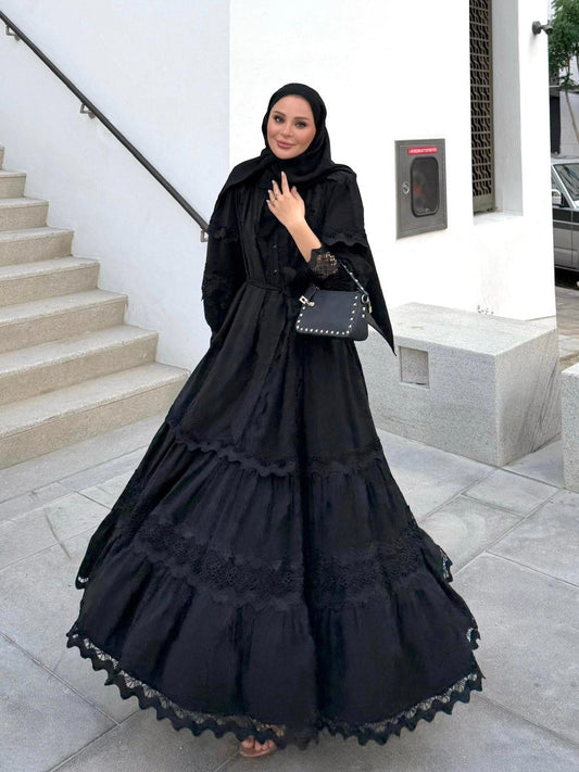 Elegant Black Lace Dress