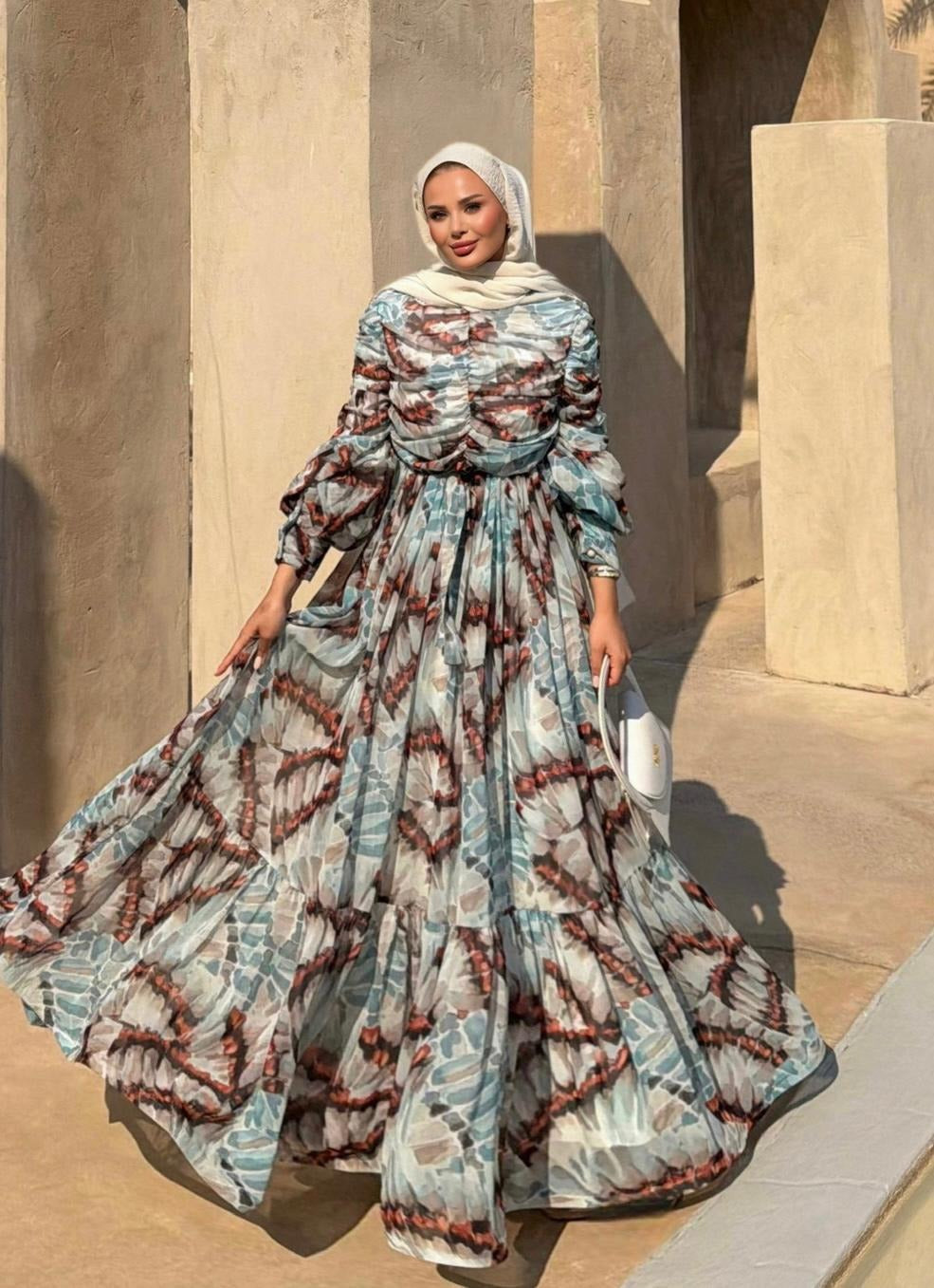 Iris Flowy Dress – Green