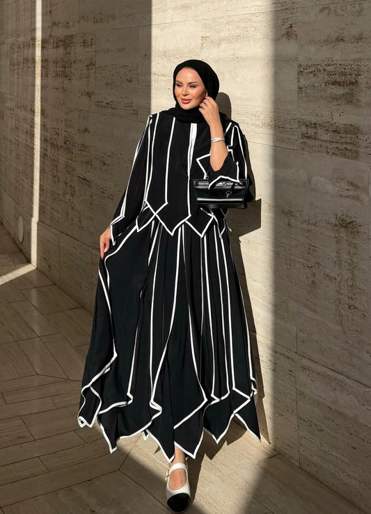 Doha Skirt Set – Black